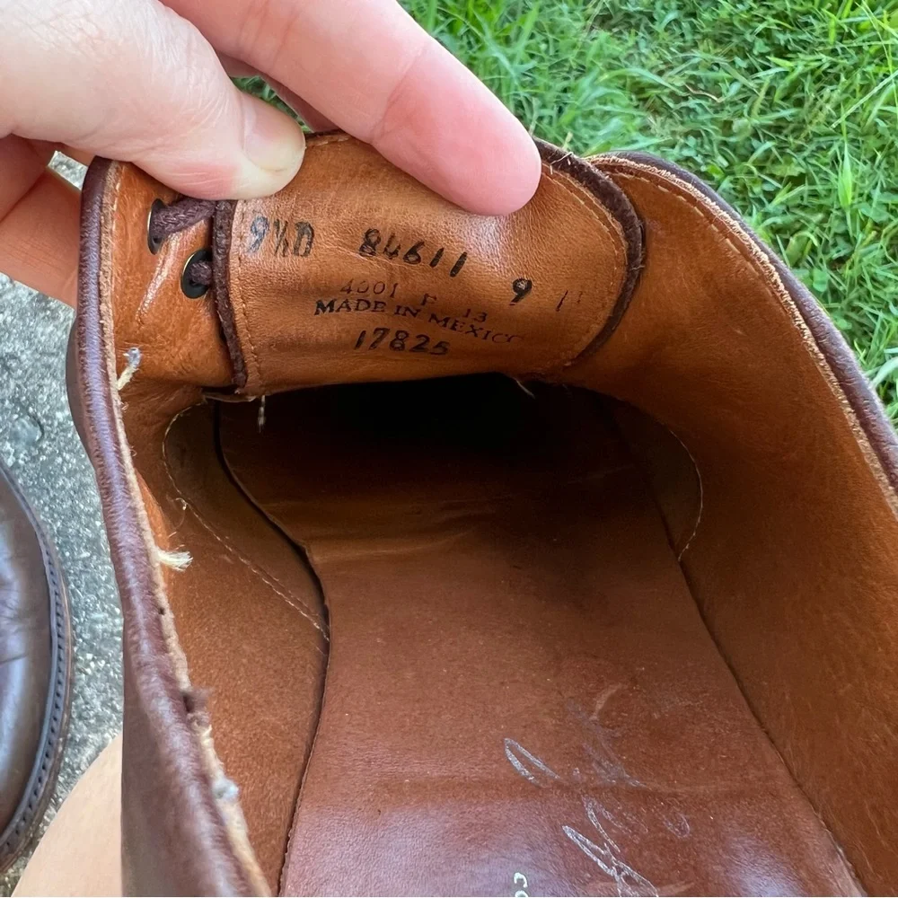 Frye James Oxford 84611 Leather Shoes 9 1/2 D